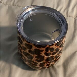 Cheetah wine tumbler